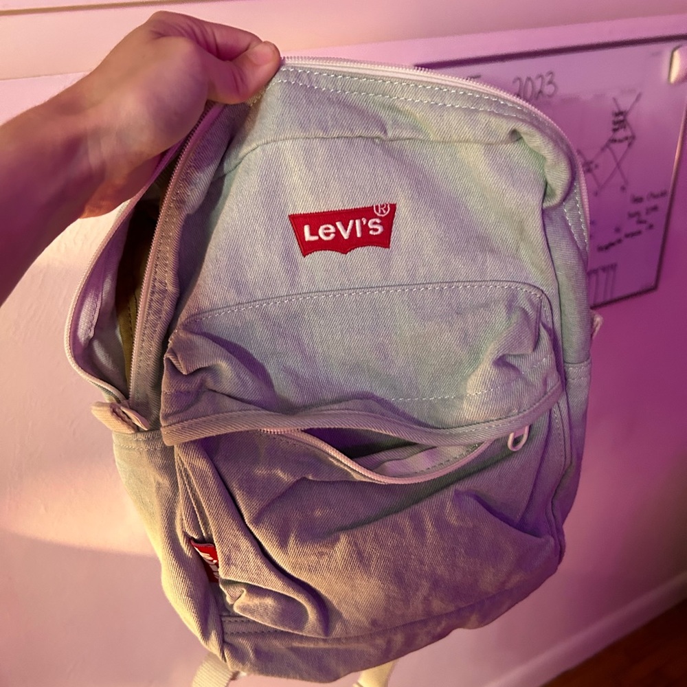 mini denim levi’s backpack